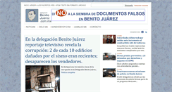 Desktop Screenshot of delegacionbenitojuarez.com.mx