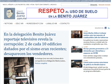 Tablet Screenshot of delegacionbenitojuarez.com.mx